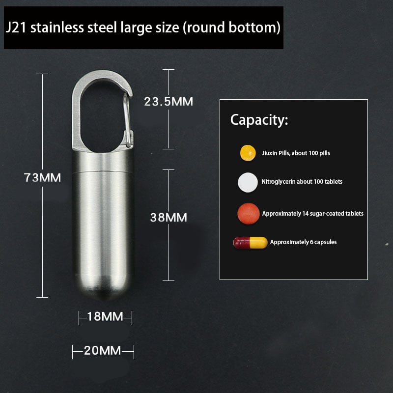 (🔥Last Day Promotion - 49% off)2024-Moisture-proof and Waterproof Stainless Steel Sealed Storage Bottle