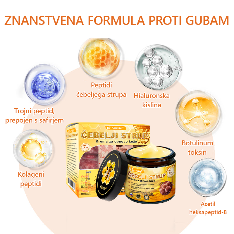 👩‍⚕️Sinvie® krema s čebeljim strupom | 50 ml | Profesionalna formula za nego in obnovo kože