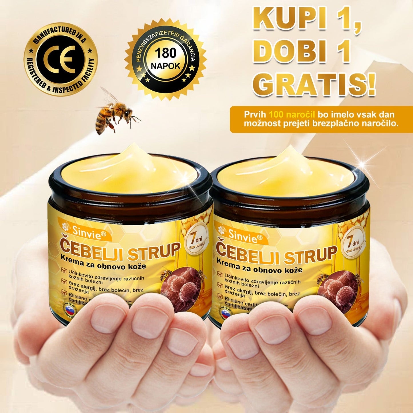 🎁Sinvie® Na voljo je samo še 5 škatel! Zagotovite si dodatnih 50 % popusta.    Če zamudite zdaj, takšne priložnosti prihodnje leto morda ne bo več.
