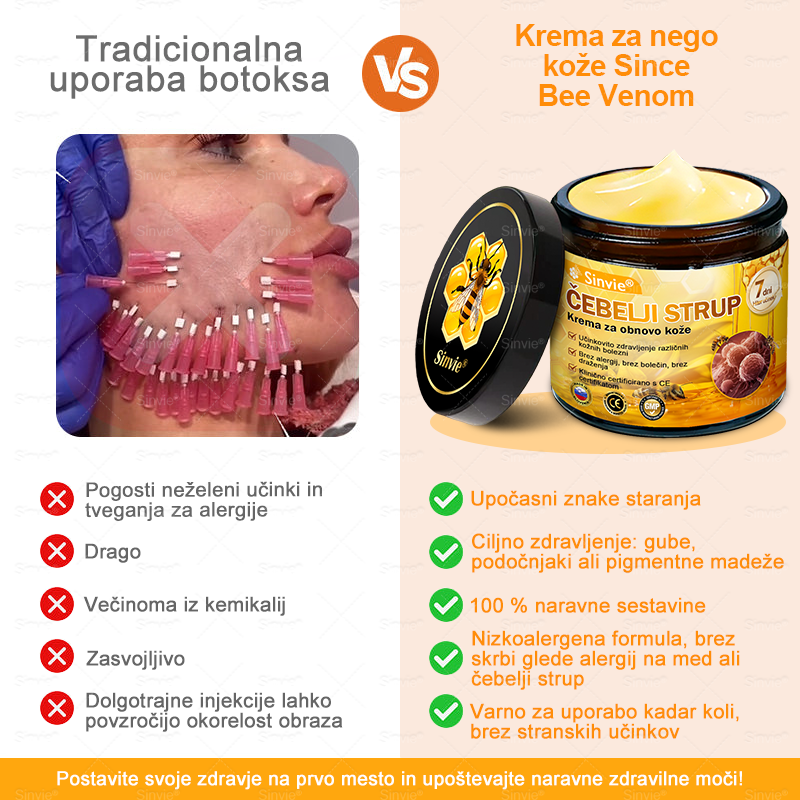 👩‍⚕️Sinvie® krema s čebeljim strupom | 50 ml | Profesionalna formula za nego in obnovo kože